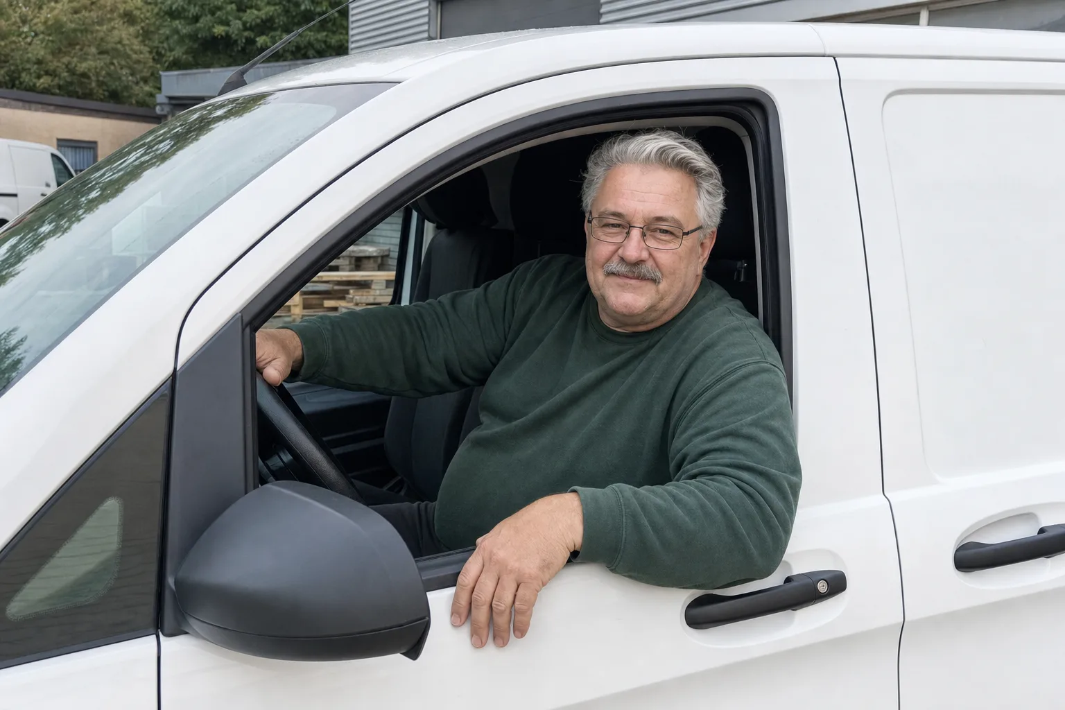 Team von Rohrreinigung Meier vor dem Servicefahrzeug